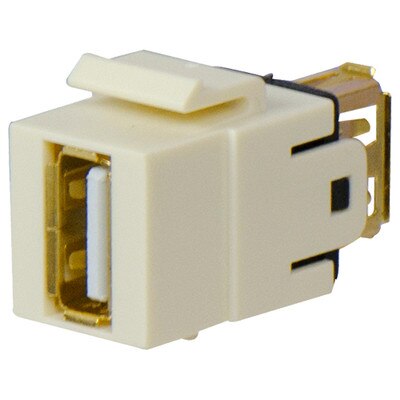 On-Q/Legrand USB Coupler Keystone Snap-In Connector